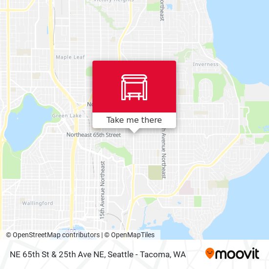 NE 65th St & 25th Ave NE map