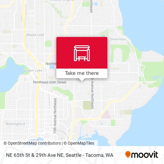 NE 65th St & 29th Ave NE map