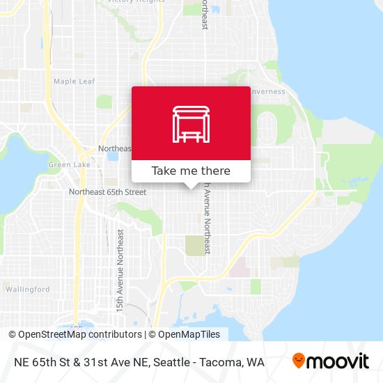 NE 65th St & 31st Ave NE map