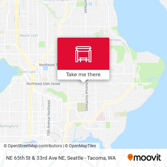 NE 65th St & 33rd Ave NE map