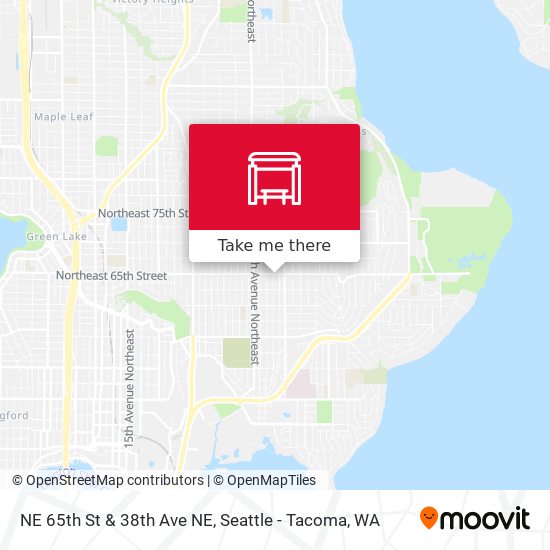 NE 65th St & 38th Ave NE map