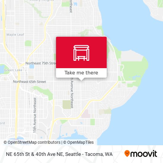 Mapa de NE 65th St & 40th Ave NE