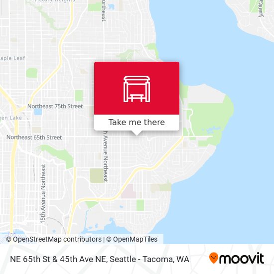 NE 65th St & 45th Ave NE map