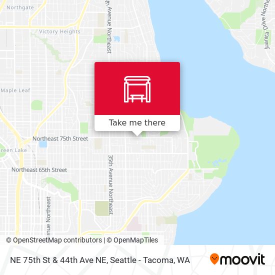 NE 75th St & 44th Ave NE map
