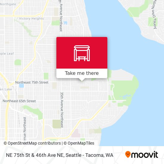 NE 75th St & 46th Ave NE map