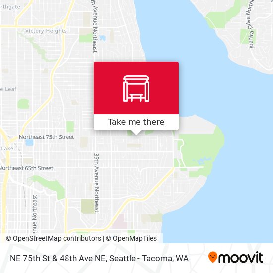 NE 75th St & 48th Ave NE map