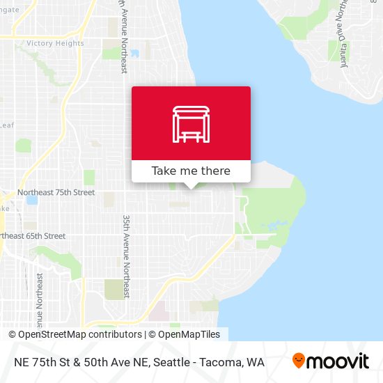 NE 75th St & 50th Ave NE map