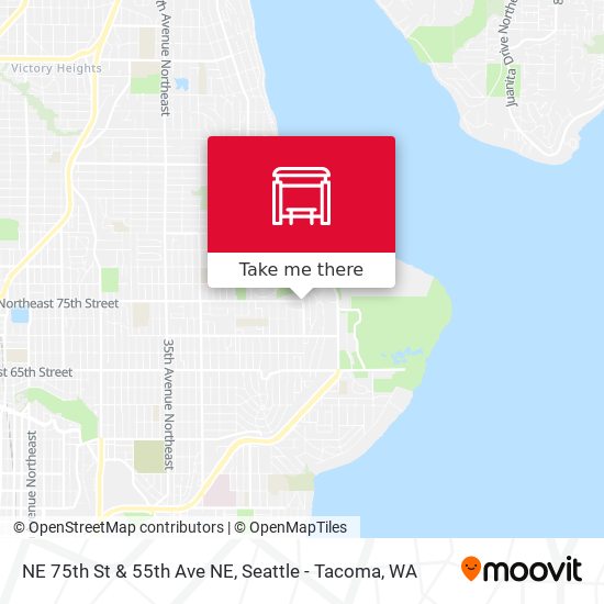 NE 75th St & 55th Ave NE map