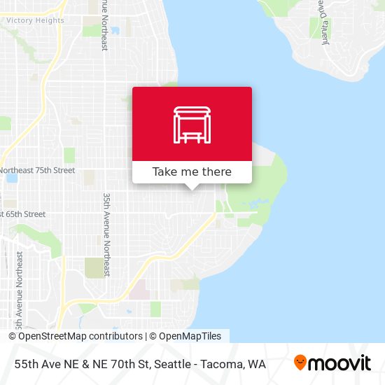 55th Ave NE & NE 70th St map
