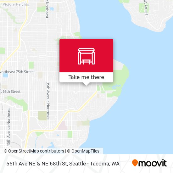 55th Ave NE & NE 68th St map