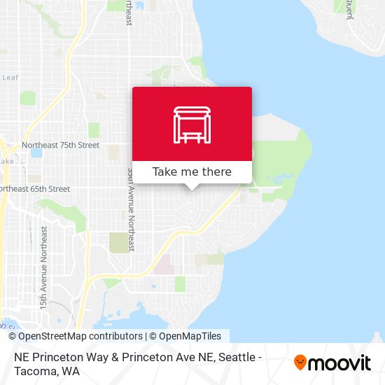 Mapa de NE Princeton Way & Princeton Ave NE