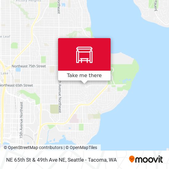 NE 65th St & 49th Ave NE map