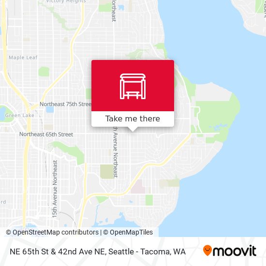NE 65th St & 42nd Ave NE map
