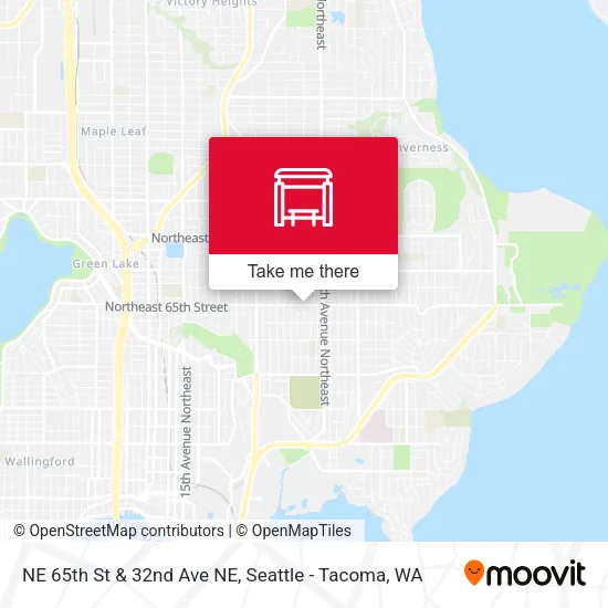 NE 65th St & 32nd Ave NE map