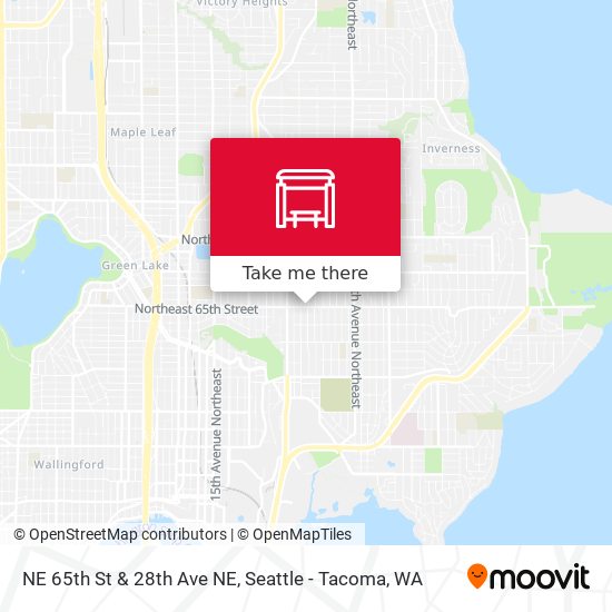 NE 65th St & 28th Ave NE map