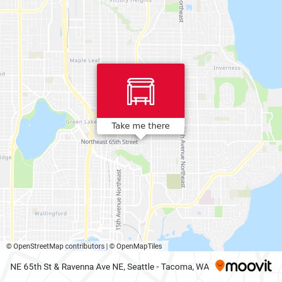 NE 65th St & Ravenna Ave NE map