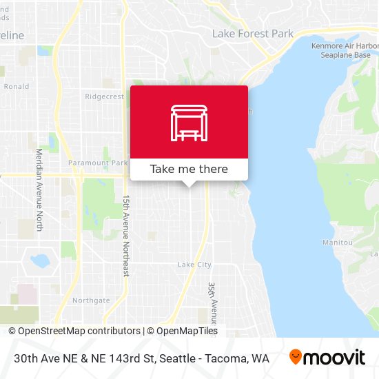 30th Ave NE & NE 143rd St map