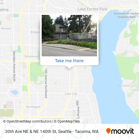 30th Ave NE & NE 140th St map