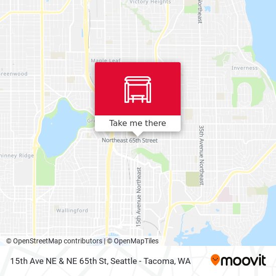 15th Ave NE & NE 65th St map