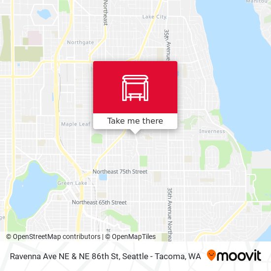 Mapa de Ravenna Ave NE & NE 86th St
