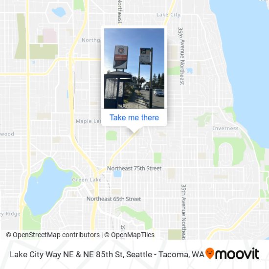 Lake City Way NE & NE 85th St map
