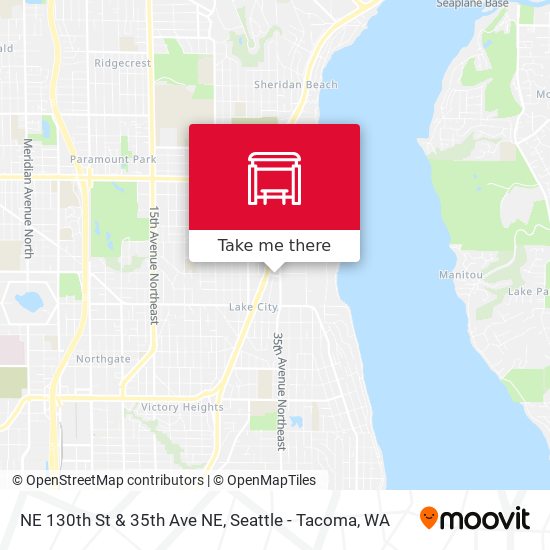 NE 130th St & 35th Ave NE map