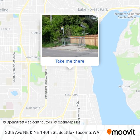 30th Ave NE & NE 140th St map