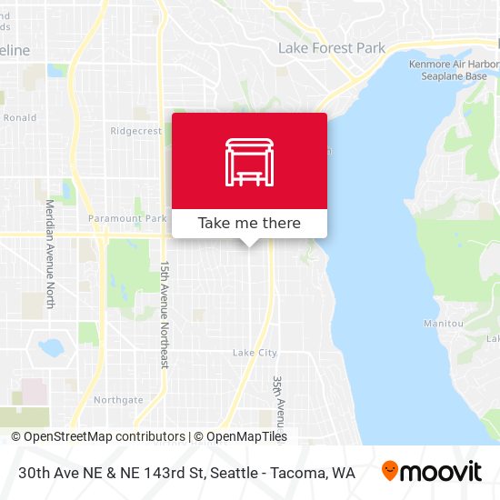 30th Ave NE & NE 143rd St map