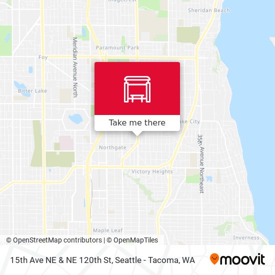 15th Ave NE & NE 120th St map
