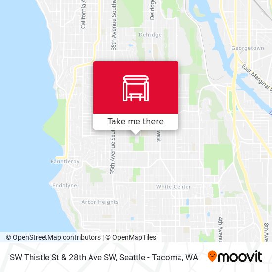 Mapa de SW Thistle St & 28th Ave SW