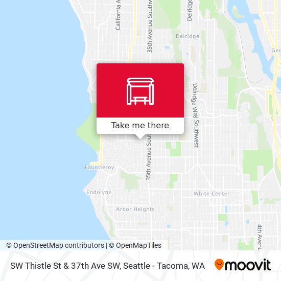 SW Thistle St & 37th Ave SW map