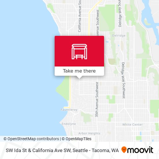 SW Ida St & California Ave SW map
