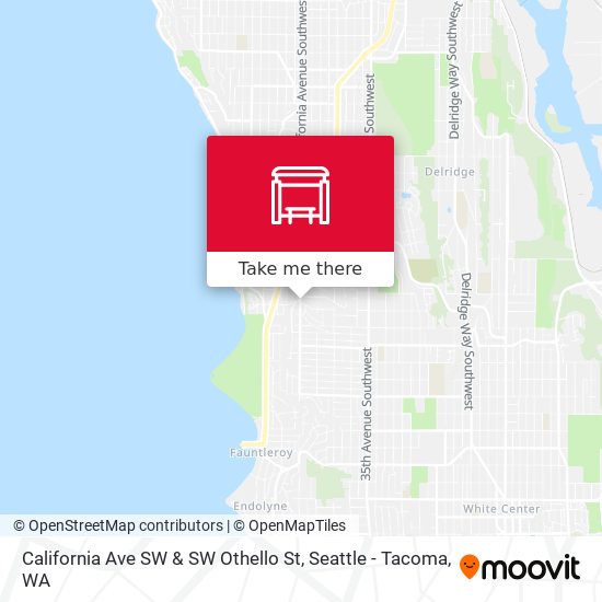 California Ave SW & SW Othello St map