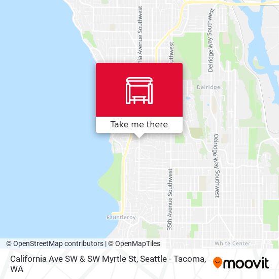 California Ave SW & SW Myrtle St map