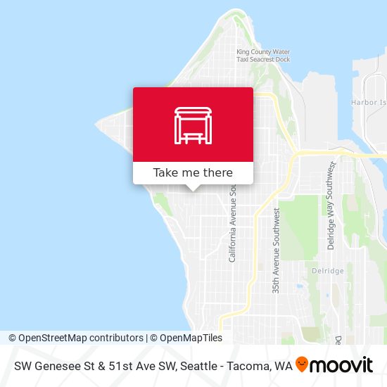 SW Genesee St & 51st Ave SW map