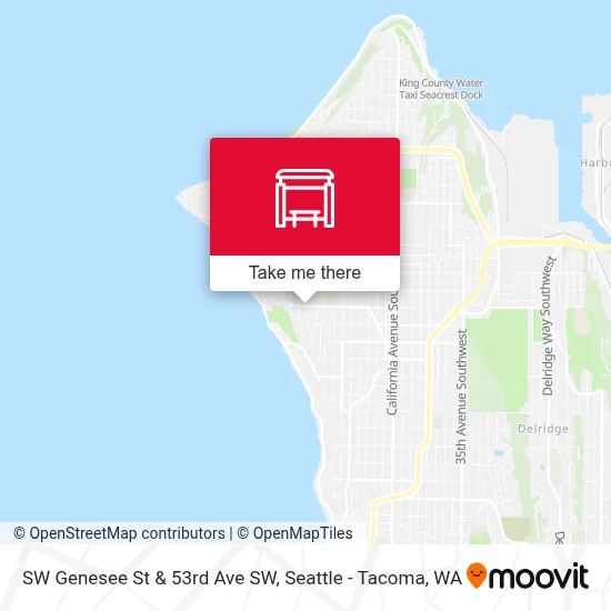 SW Genesee St & 53rd Ave SW map