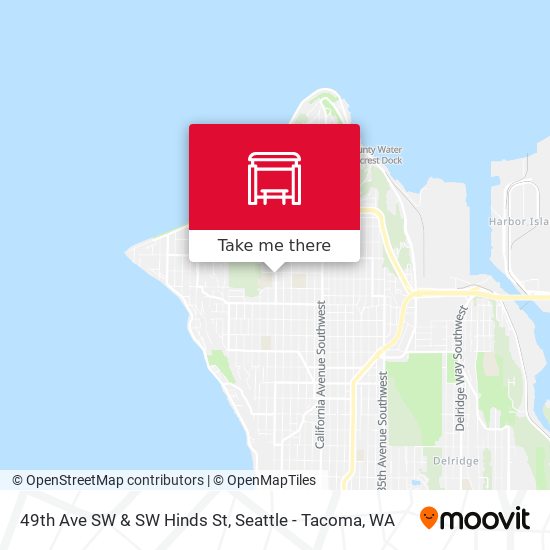 49th Ave SW & SW Hinds St map