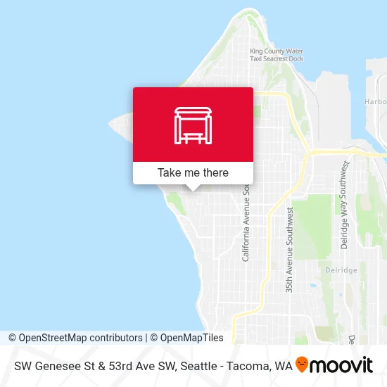 SW Genesee St & 53rd Ave SW map