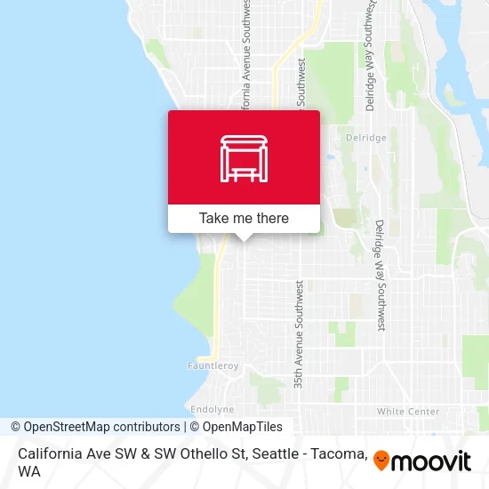 California Ave SW & SW Othello St map