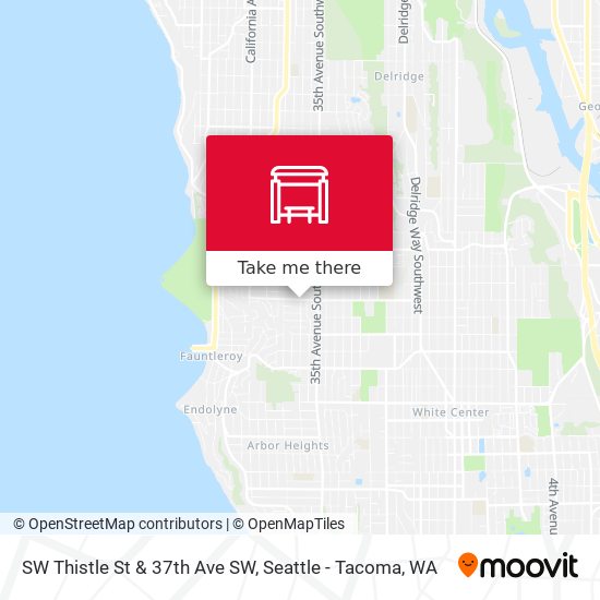 SW Thistle St & 37th Ave SW map