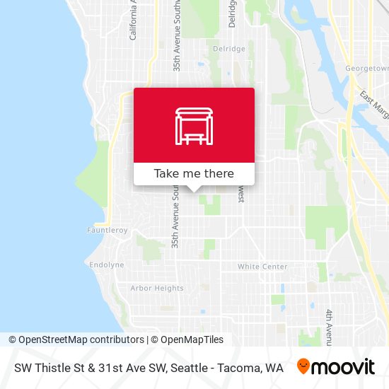 SW Thistle St & 31st Ave SW map