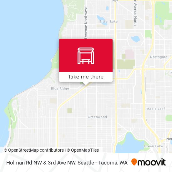 Mapa de Holman Rd NW & 3rd Ave NW
