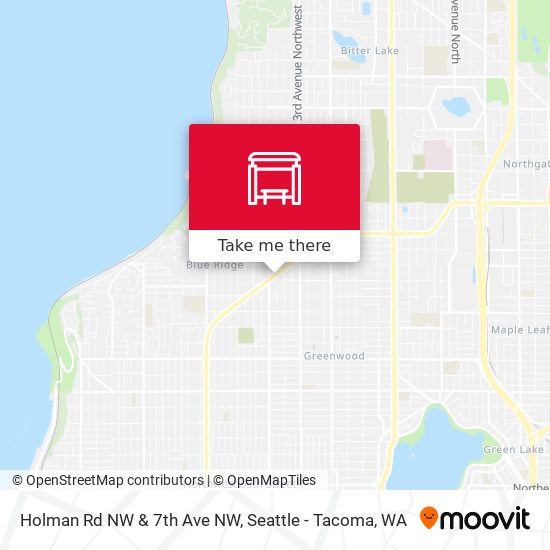 Mapa de Holman Rd NW & 7th Ave NW