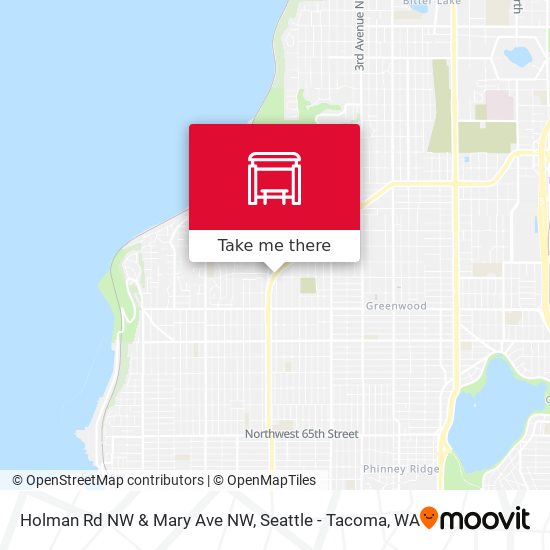 Holman Rd NW & Mary Ave NW map