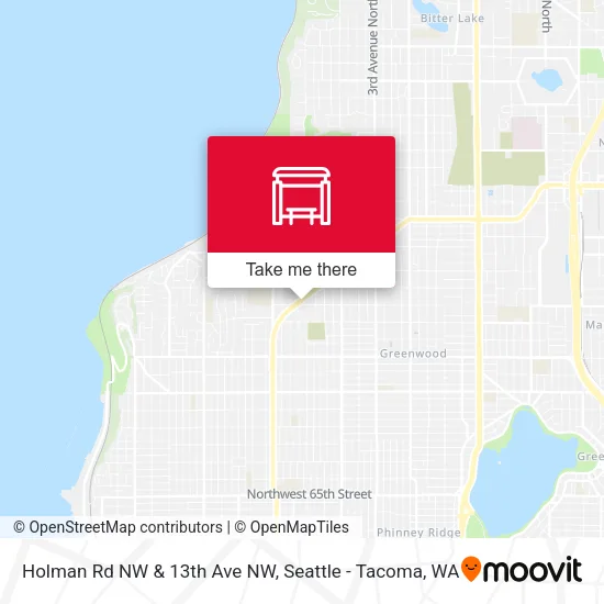Holman Rd NW & 13th Ave NW map