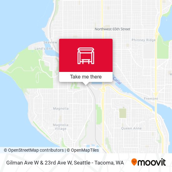 Mapa de Gilman Ave W & 23rd Ave W