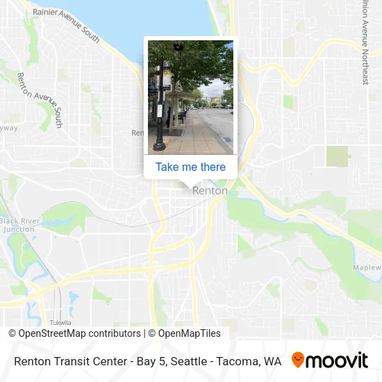 Mapa de Renton Transit Center - Bay 5