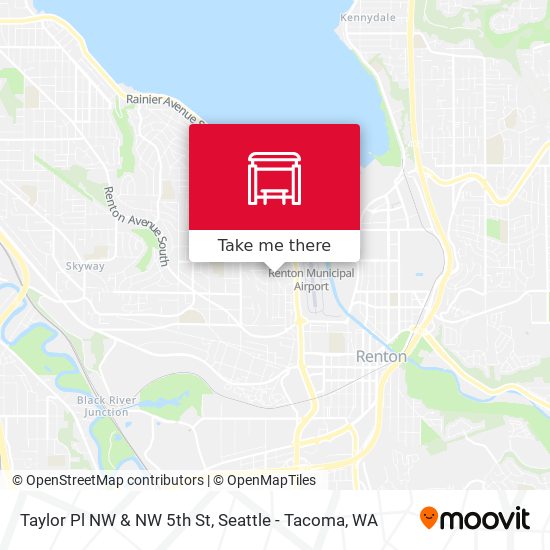 Taylor Pl NW & NW 5th St map