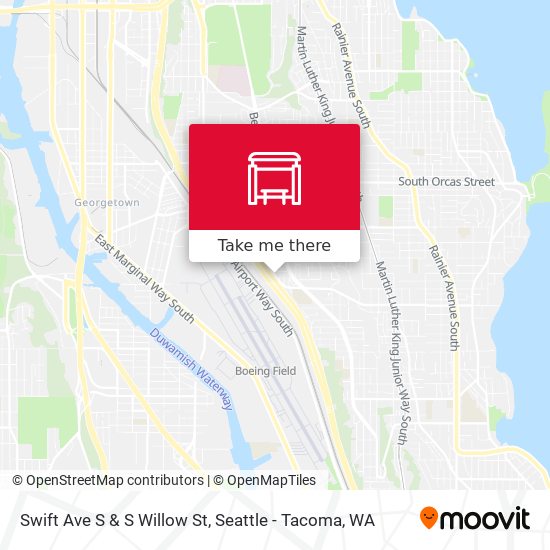 Mapa de Swift Ave S & S Willow St