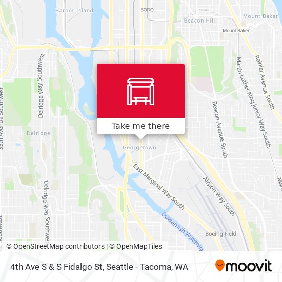 4th Ave S & S Fidalgo St map
